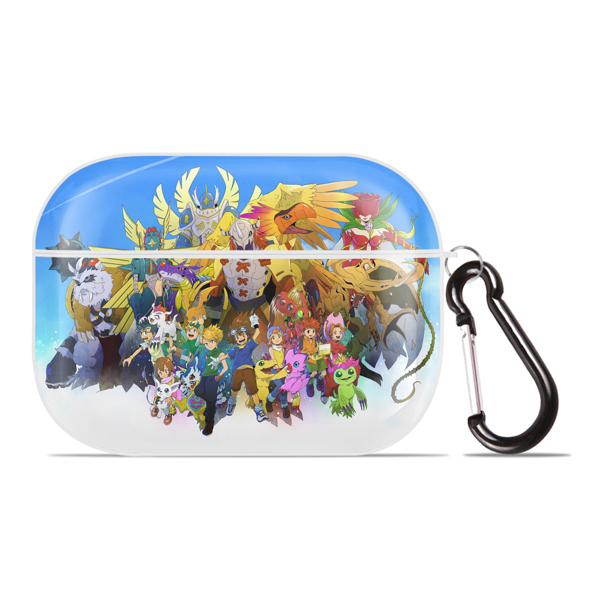 （画像用） Digimon デジタルモンスター/デジモン 【AirPods Pro用】ハードシェル保護ケース 耐衝撃・防指紋・カラビナ付き商品仕様