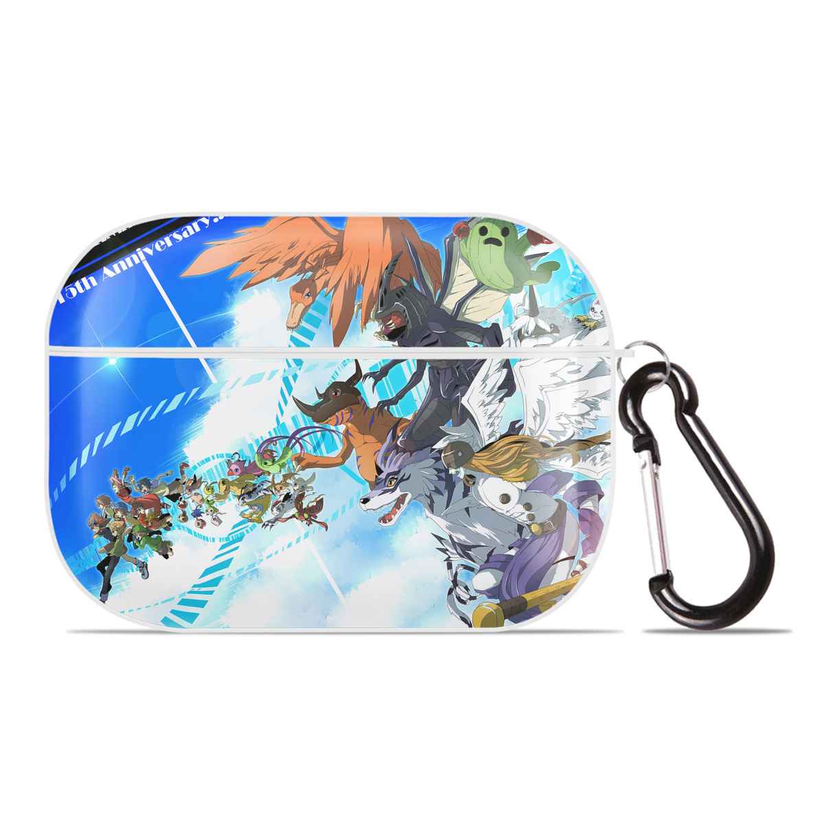 （画像用） Digimon デジタルモンスター/デジモン 【AirPods Pro用】ハードシェル保護ケース 耐衝撃・防指紋・カラビナ付き商品仕様