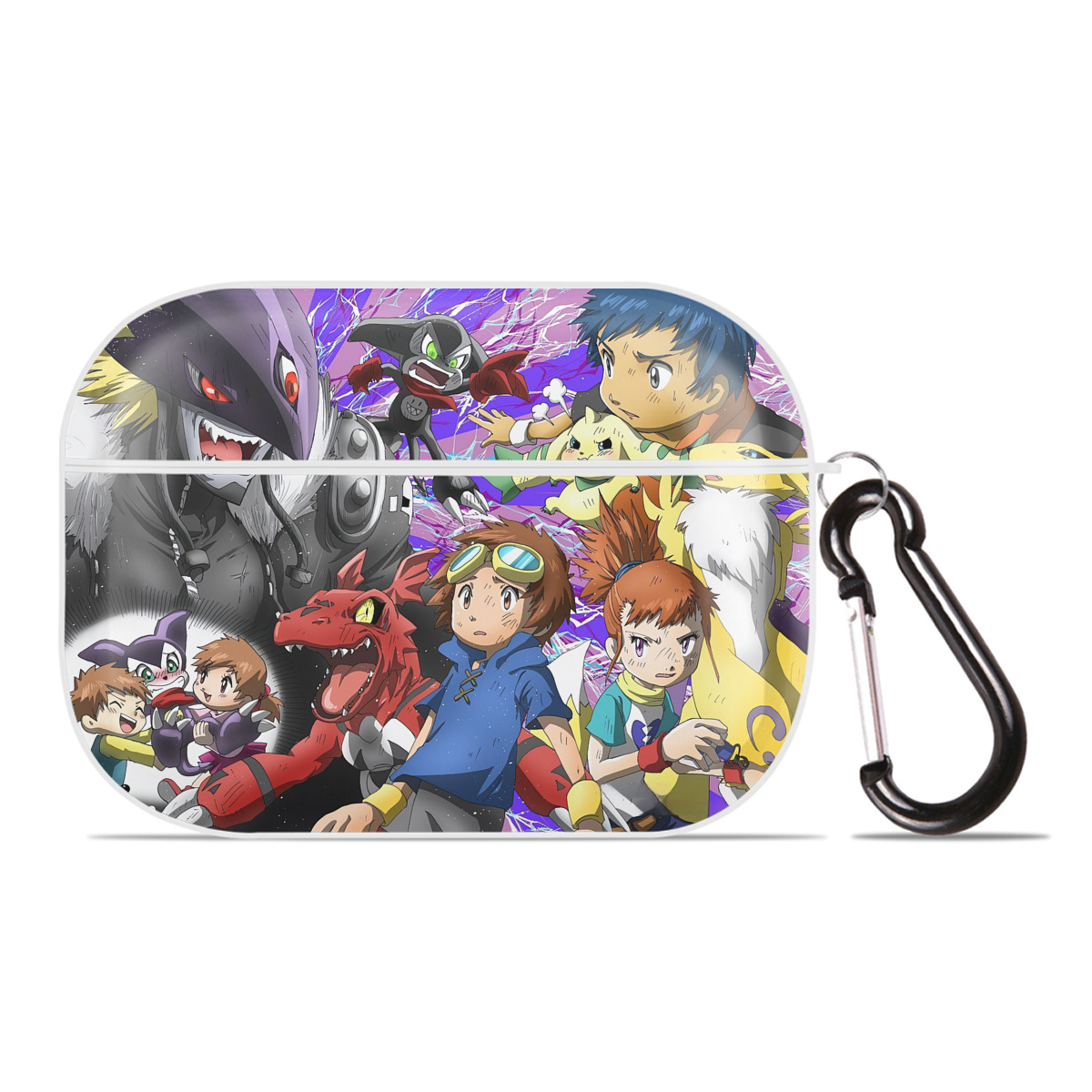 （画像用） Digimon デジタルモンスター/デジモン 【AirPods Pro用】ハードシェル保護ケース 耐衝撃・防指紋・カラビナ付き商品仕様