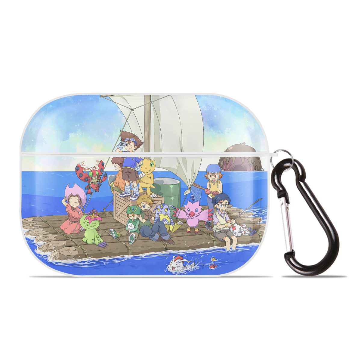 （画像用） Digimon デジタルモンスター/デジモン 【AirPods Pro用】ハードシェル保護ケース 耐衝撃・防指紋・カラビナ付き商品仕様