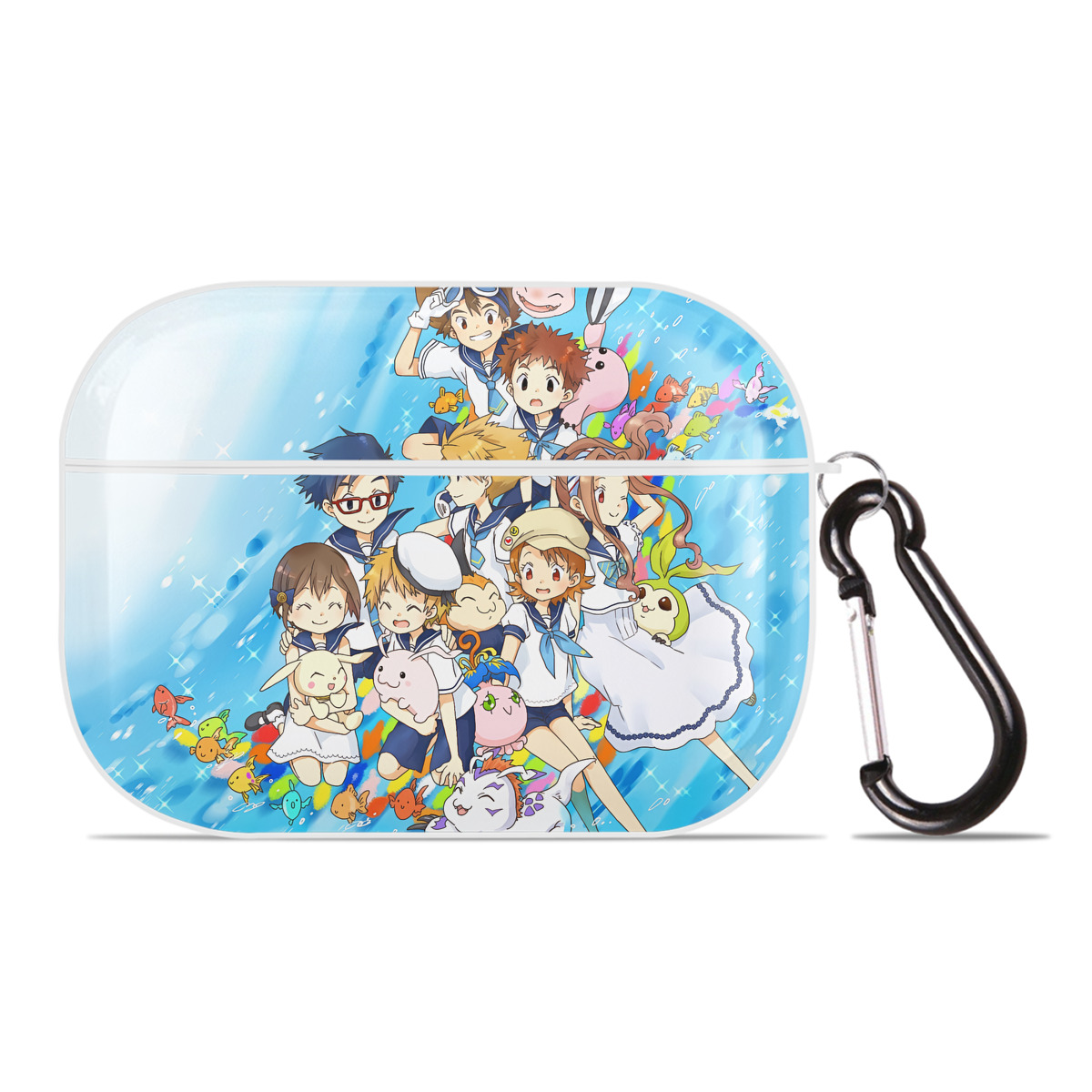 （画像用） Digimon デジタルモンスター/デジモン 【AirPods Pro用】ハードシェル保護ケース 耐衝撃・防指紋・カラビナ付き商品仕様