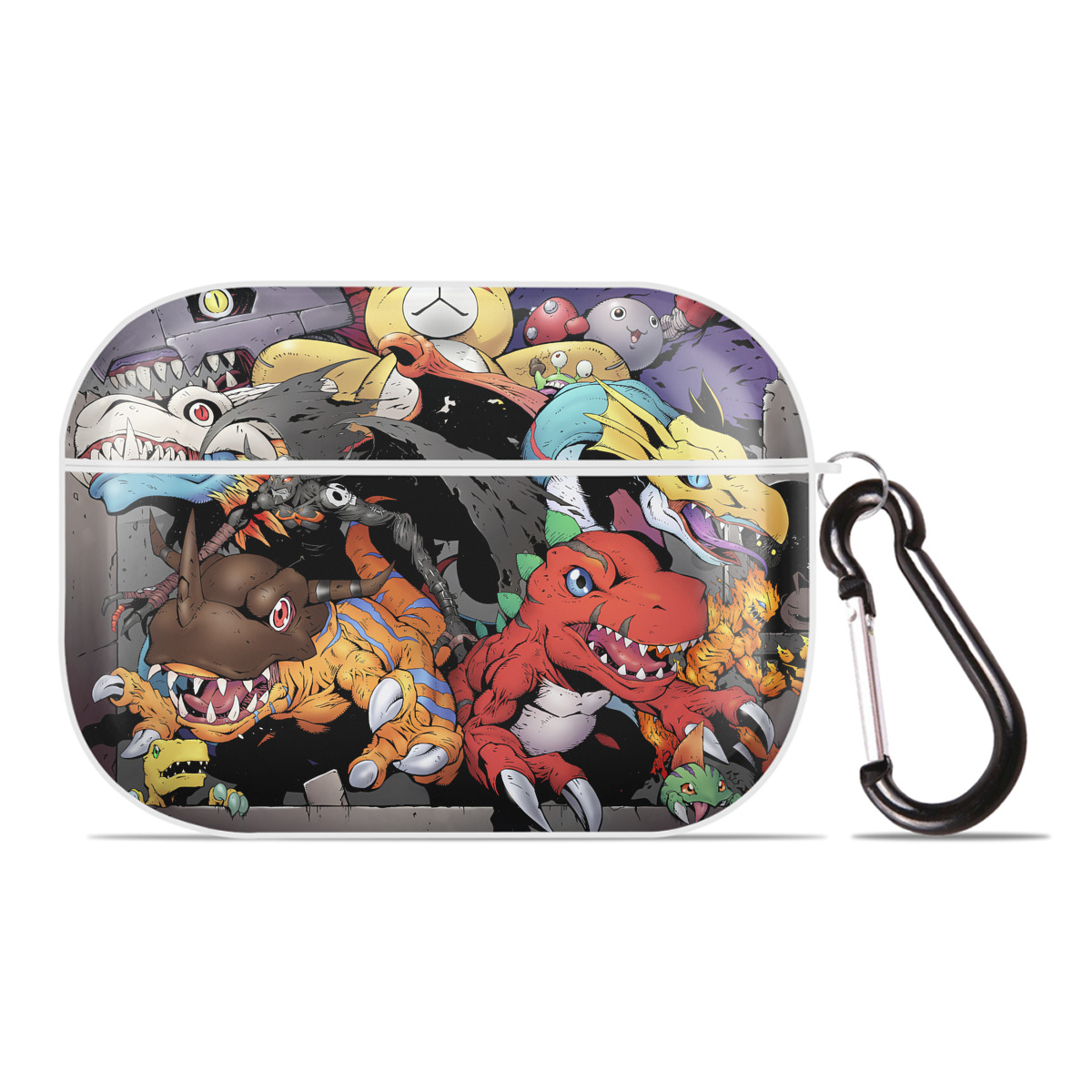 （画像用） Digimon デジタルモンスター/デジモン 【AirPods Pro用】ハードシェル保護ケース 耐衝撃・防指紋・カラビナ付き商品仕様