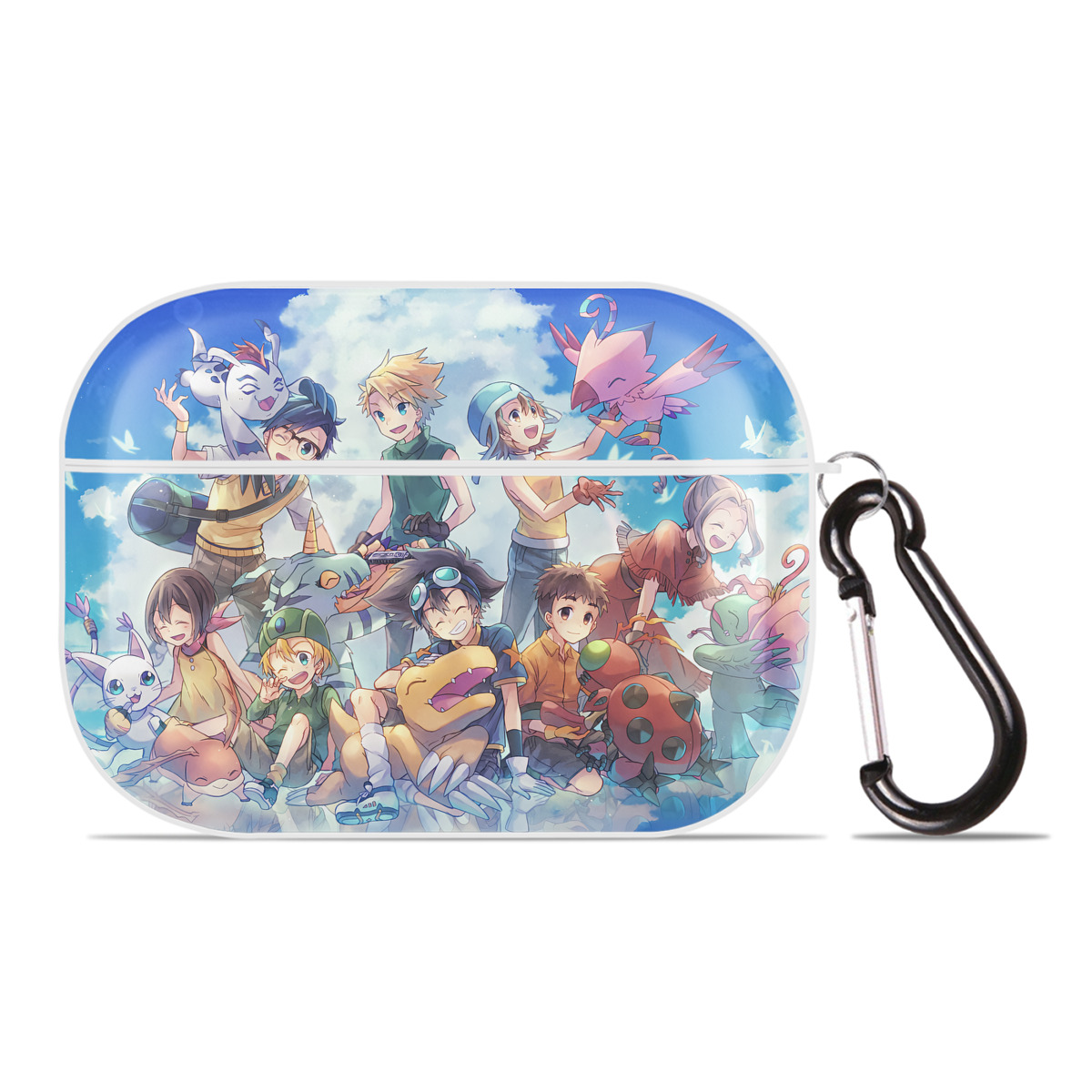 （画像用） Digimon デジタルモンスター/デジモン 【AirPods Pro用】ハードシェル保護ケース 耐衝撃・防指紋・カラビナ付き商品仕様