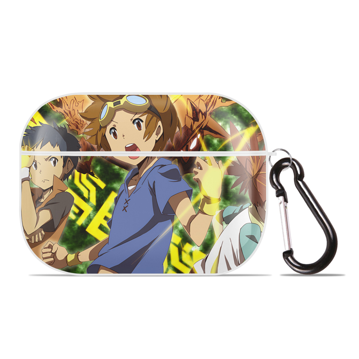（画像用） Digimon デジタルモンスター/デジモン 【AirPods Pro用】ハードシェル保護ケース 耐衝撃・防指紋・カラビナ付き商品仕様