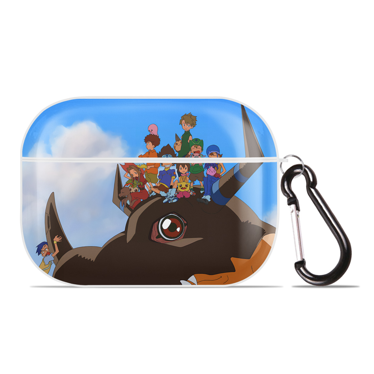 （画像用） Digimon デジタルモンスター/デジモン 【AirPods Pro用】ハードシェル保護ケース 耐衝撃・防指紋・カラビナ付き商品仕様