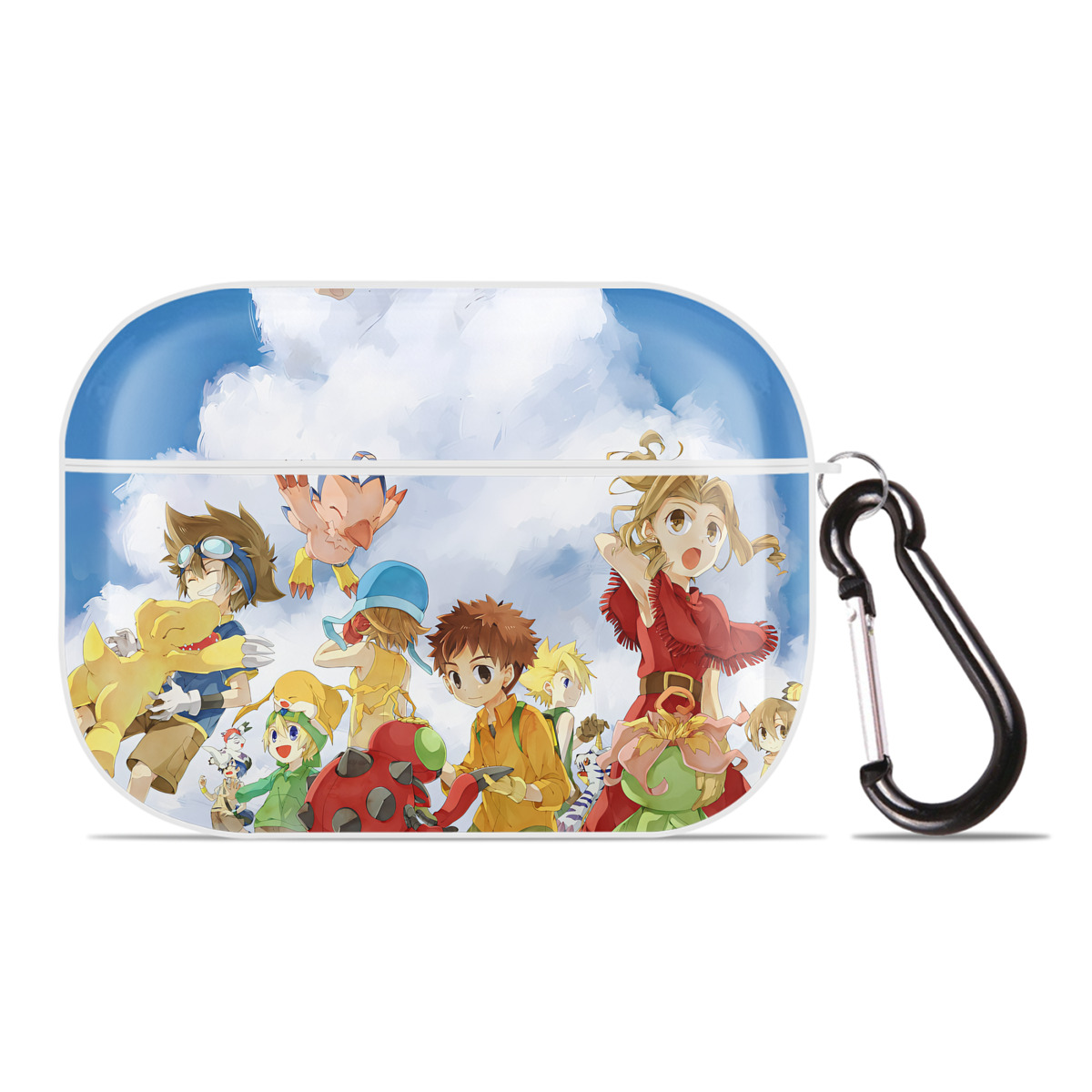 （画像用） Digimon デジタルモンスター/デジモン 【AirPods Pro用】ハードシェル保護ケース 耐衝撃・防指紋・カラビナ付き商品仕様