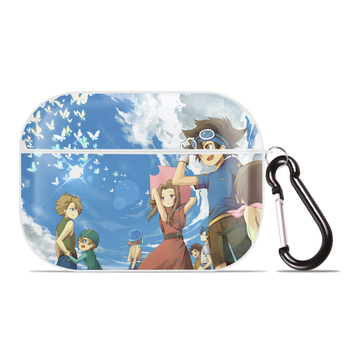 （画像用） Digimon デジタルモンスター/デジモン 【AirPods Pro用】ハードシェル保護ケース 耐衝撃・防指紋・カラビナ付き商品仕様