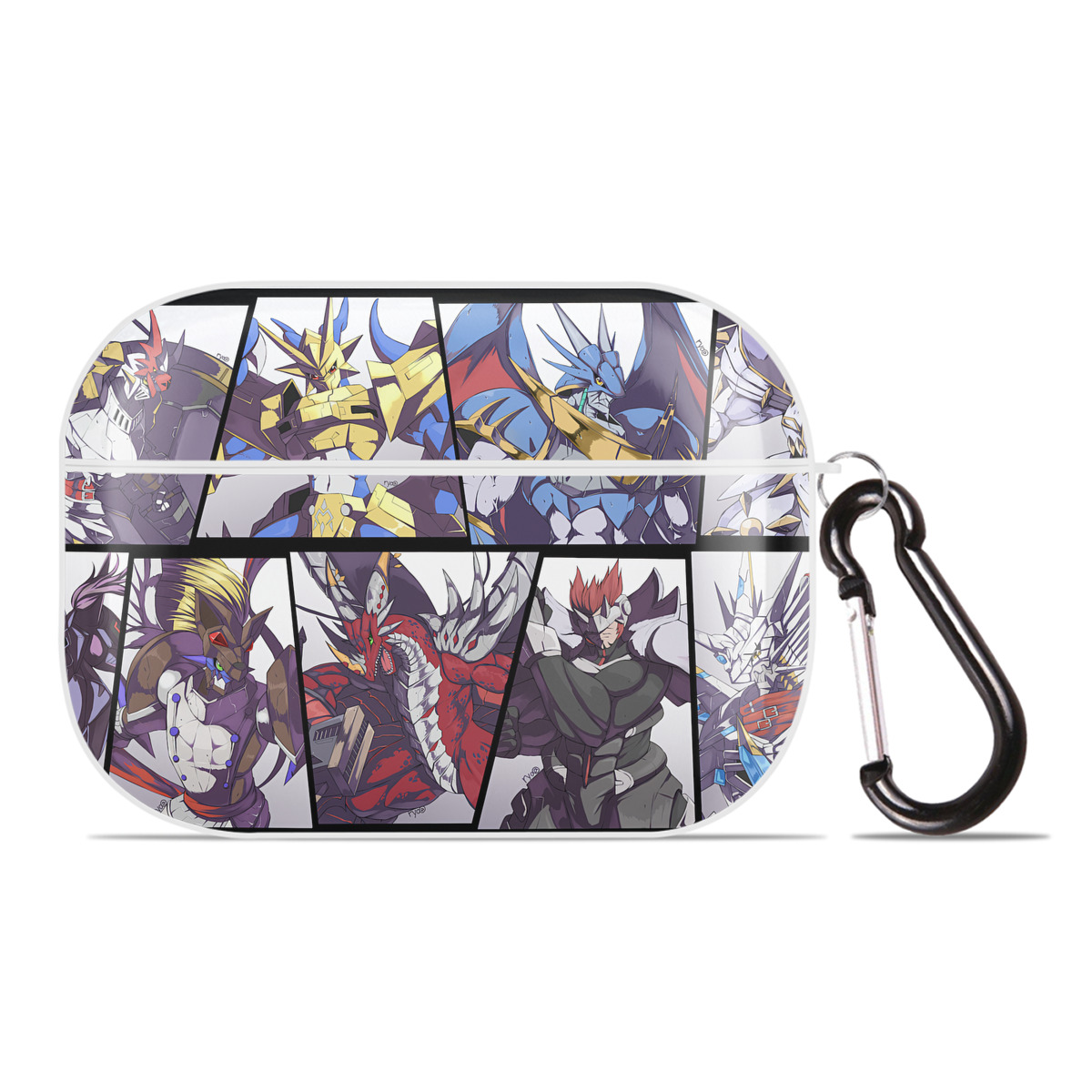 （画像用） Digimon デジタルモンスター/デジモン 【AirPods Pro用】ハードシェル保護ケース 耐衝撃・防指紋・カラビナ付き商品仕様