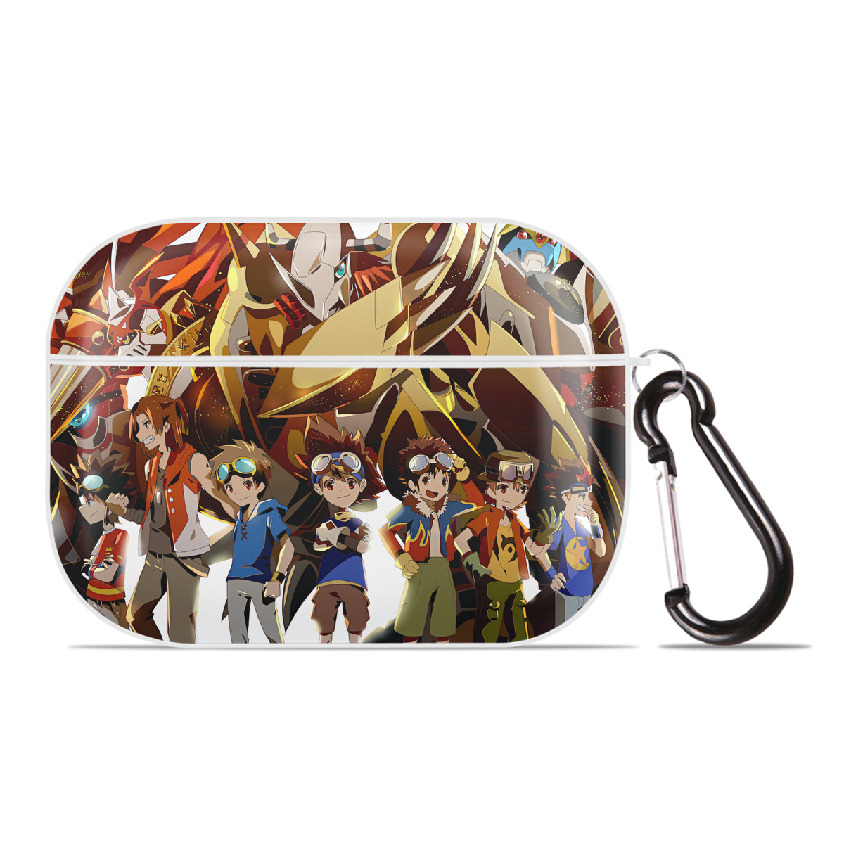（画像用） Digimon デジタルモンスター/デジモン 【AirPods Pro用】ハードシェル保護ケース 耐衝撃・防指紋・カラビナ付き商品仕様