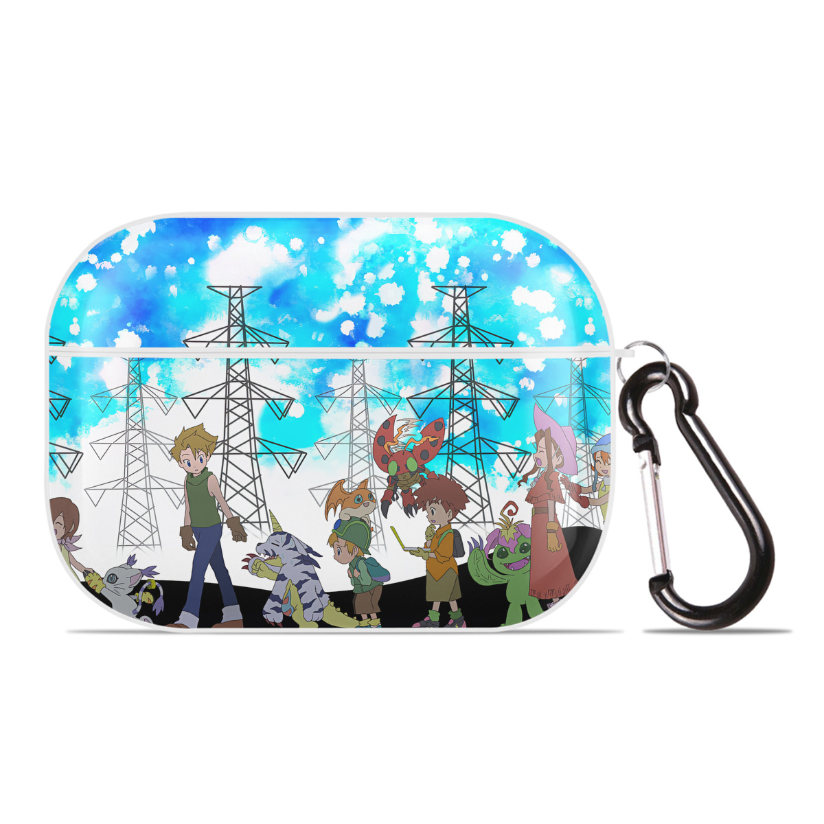 （画像用） Digimon デジタルモンスター/デジモン 【AirPods Pro用】ハードシェル保護ケース 耐衝撃・防指紋・カラビナ付き商品仕様