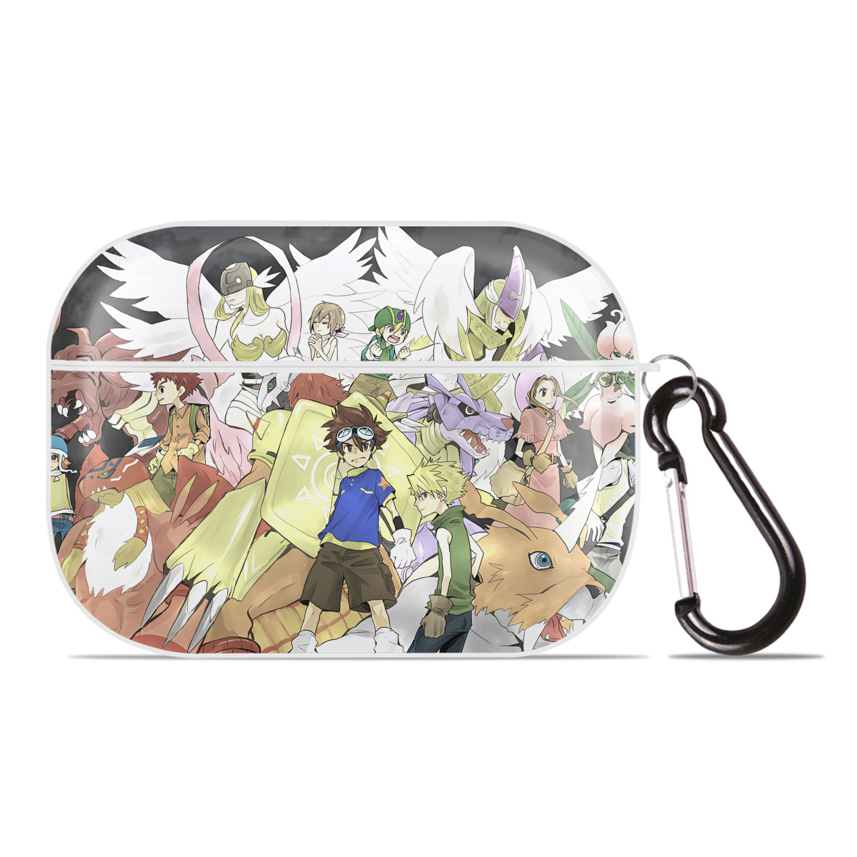 （画像用） Digimon デジタルモンスター/デジモン 【AirPods Pro用】ハードシェル保護ケース 耐衝撃・防指紋・カラビナ付き商品仕様