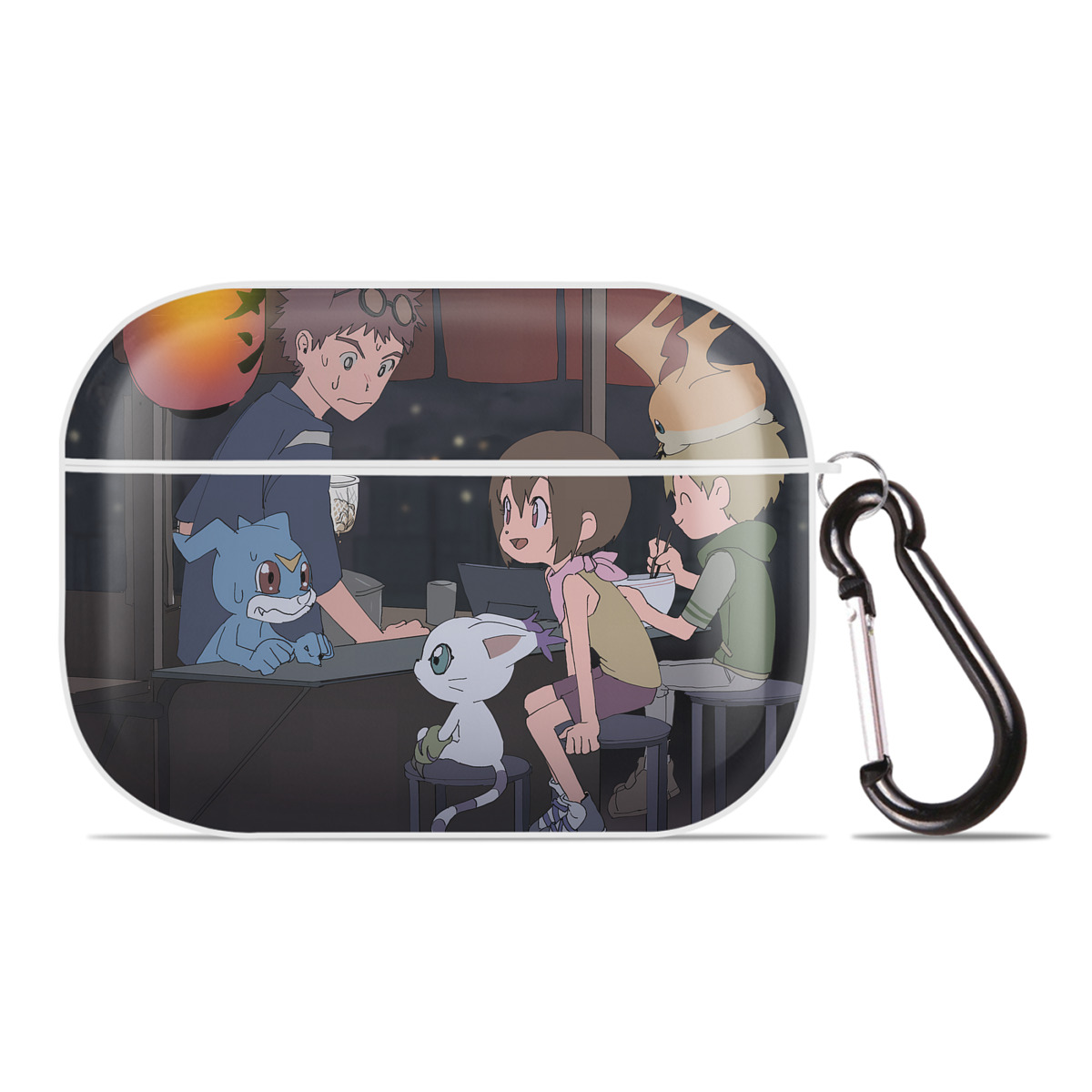 （画像用） Digimon デジタルモンスター/デジモン 【AirPods Pro用】ハードシェル保護ケース 耐衝撃・防指紋・カラビナ付き商品仕様
