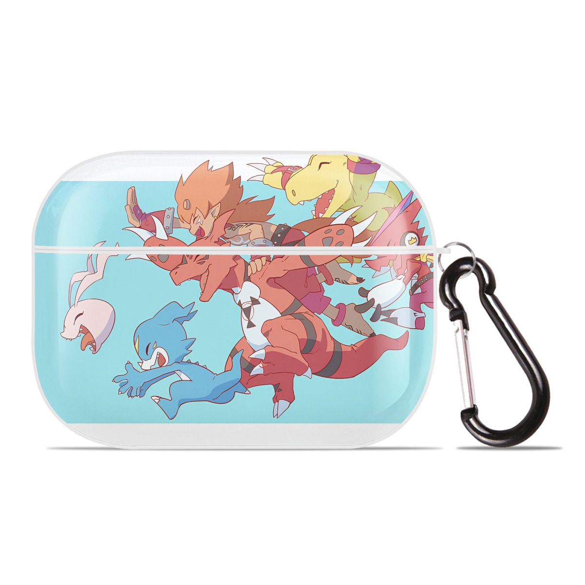 （画像用） Digimon デジタルモンスター/デジモン 【AirPods Pro用】ハードシェル保護ケース 耐衝撃・防指紋・カラビナ付き商品仕様