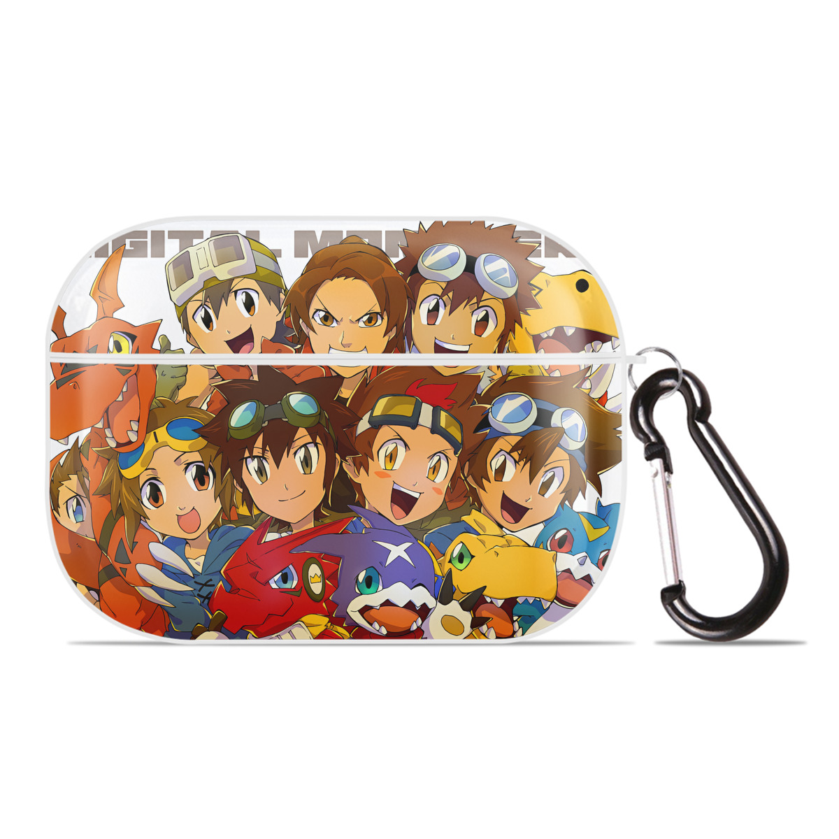 （画像用） Digimon デジタルモンスター/デジモン 【AirPods Pro用】ハードシェル保護ケース 耐衝撃・防指紋・カラビナ付き商品仕様