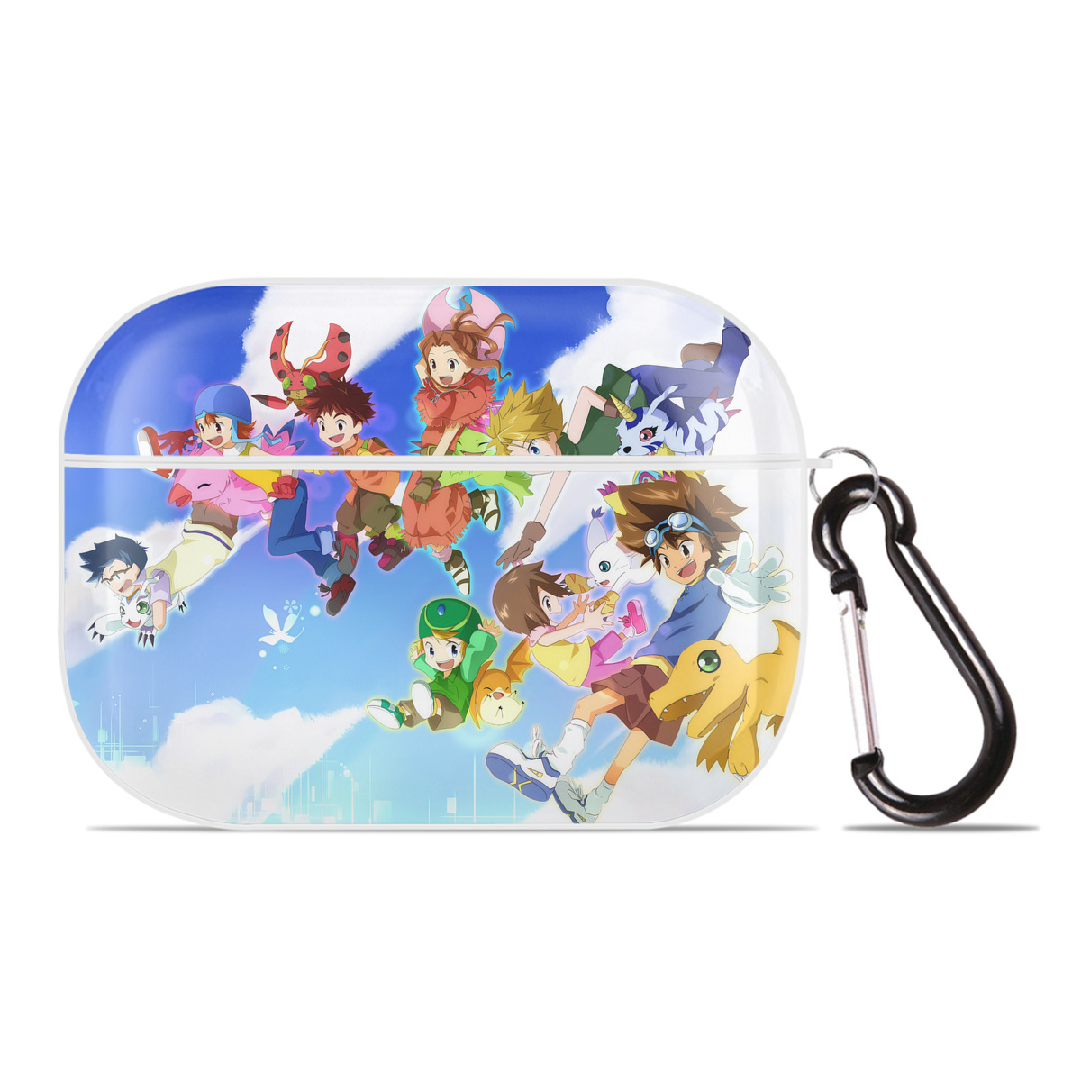 （画像用） Digimon デジタルモンスター/デジモン 【AirPods Pro用】ハードシェル保護ケース 耐衝撃・防指紋・カラビナ付き商品仕様