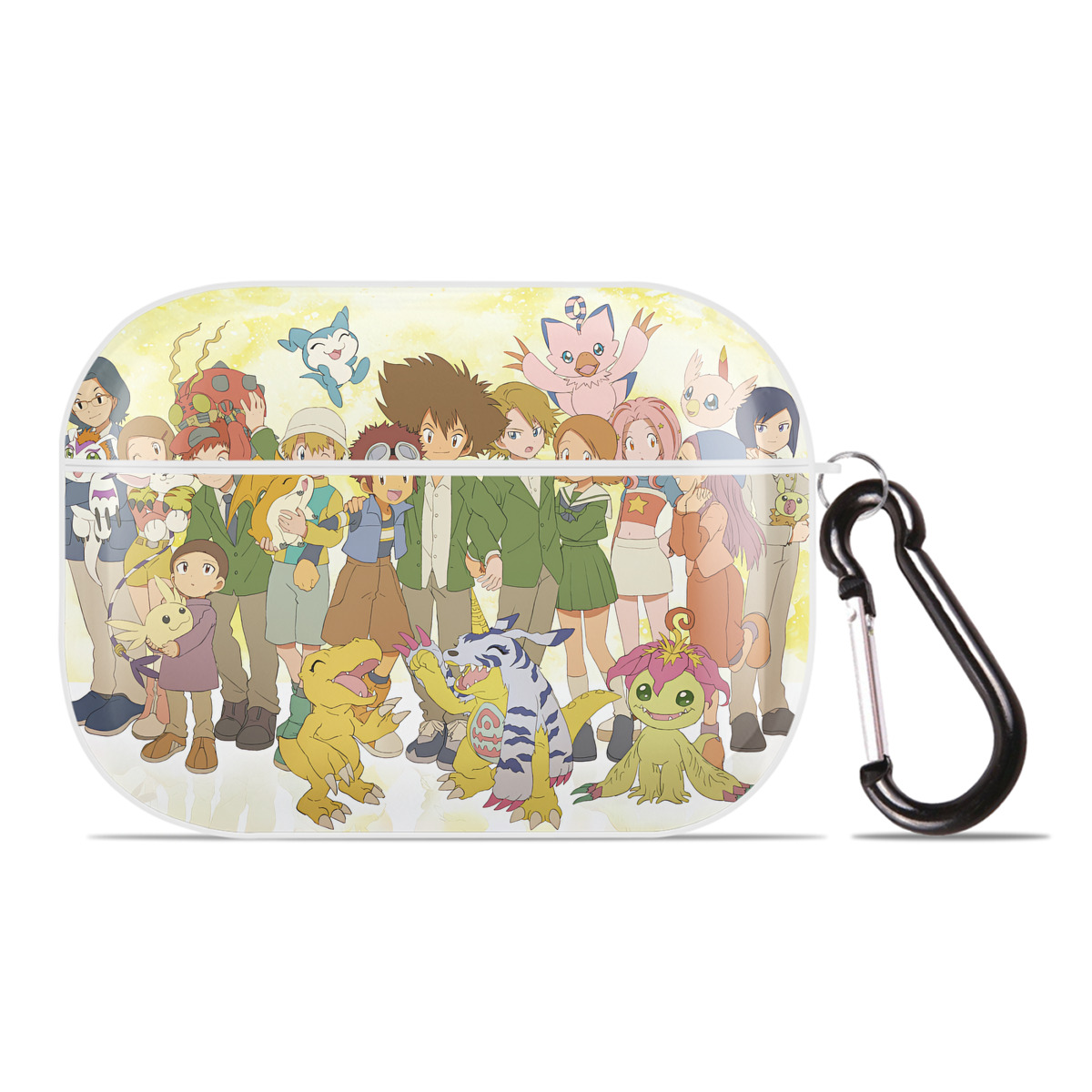 （画像用） Digimon デジタルモンスター/デジモン 【AirPods Pro用】ハードシェル保護ケース 耐衝撃・防指紋・カラビナ付き商品仕様