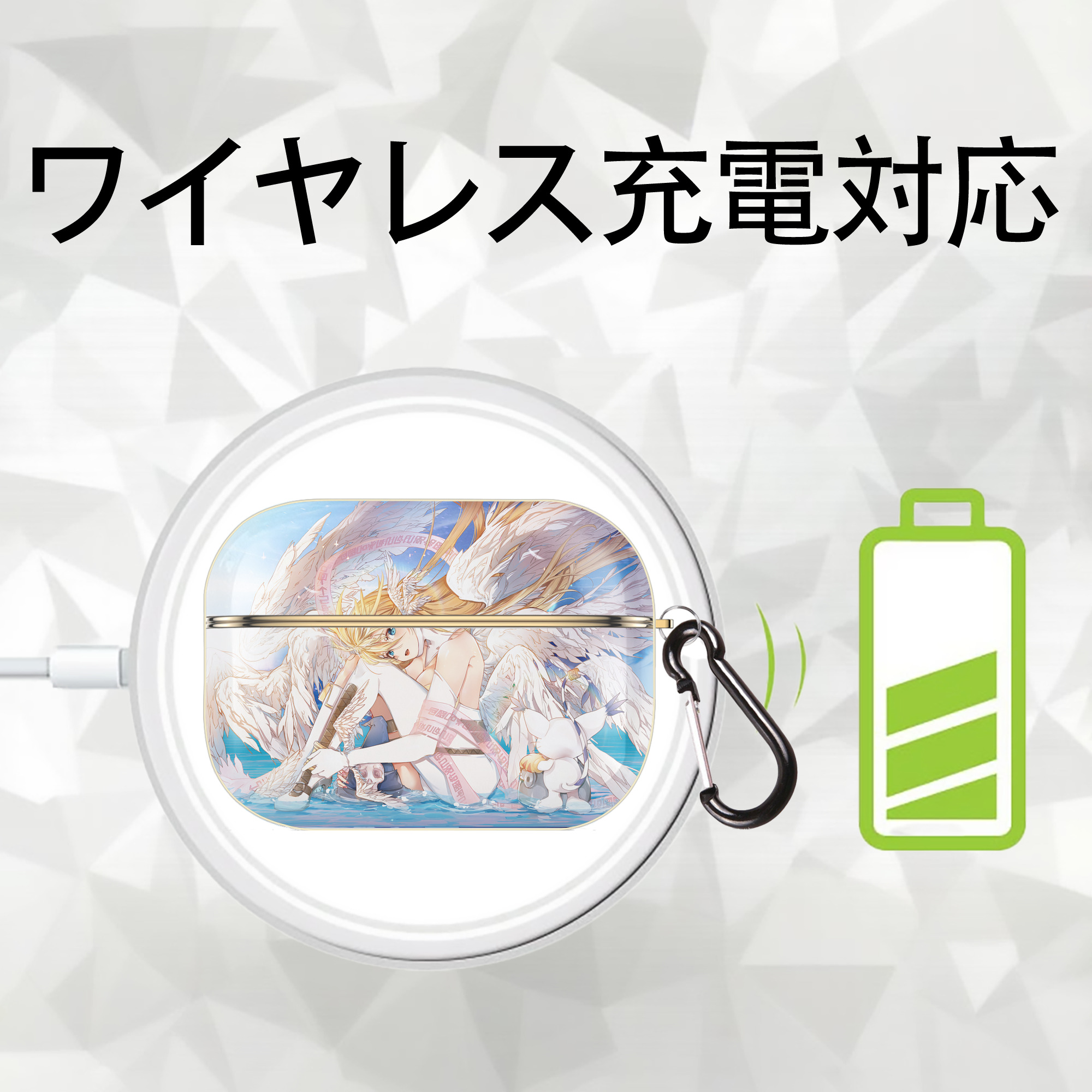Digimon デジタルモンスター/デジモン 【AirPods Pro用】ハードシェル保護ケース｜耐衝撃・防指紋・カラビナ付き商品仕様
