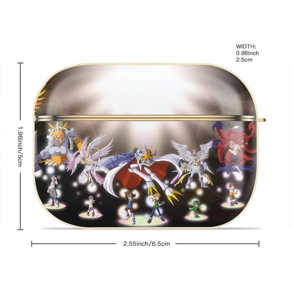 Digimon デジタルモンスター/デジモン 【AirPods Pro用】ハードシェル保護ケース｜耐衝撃・防指紋・カラビナ付き商品仕様