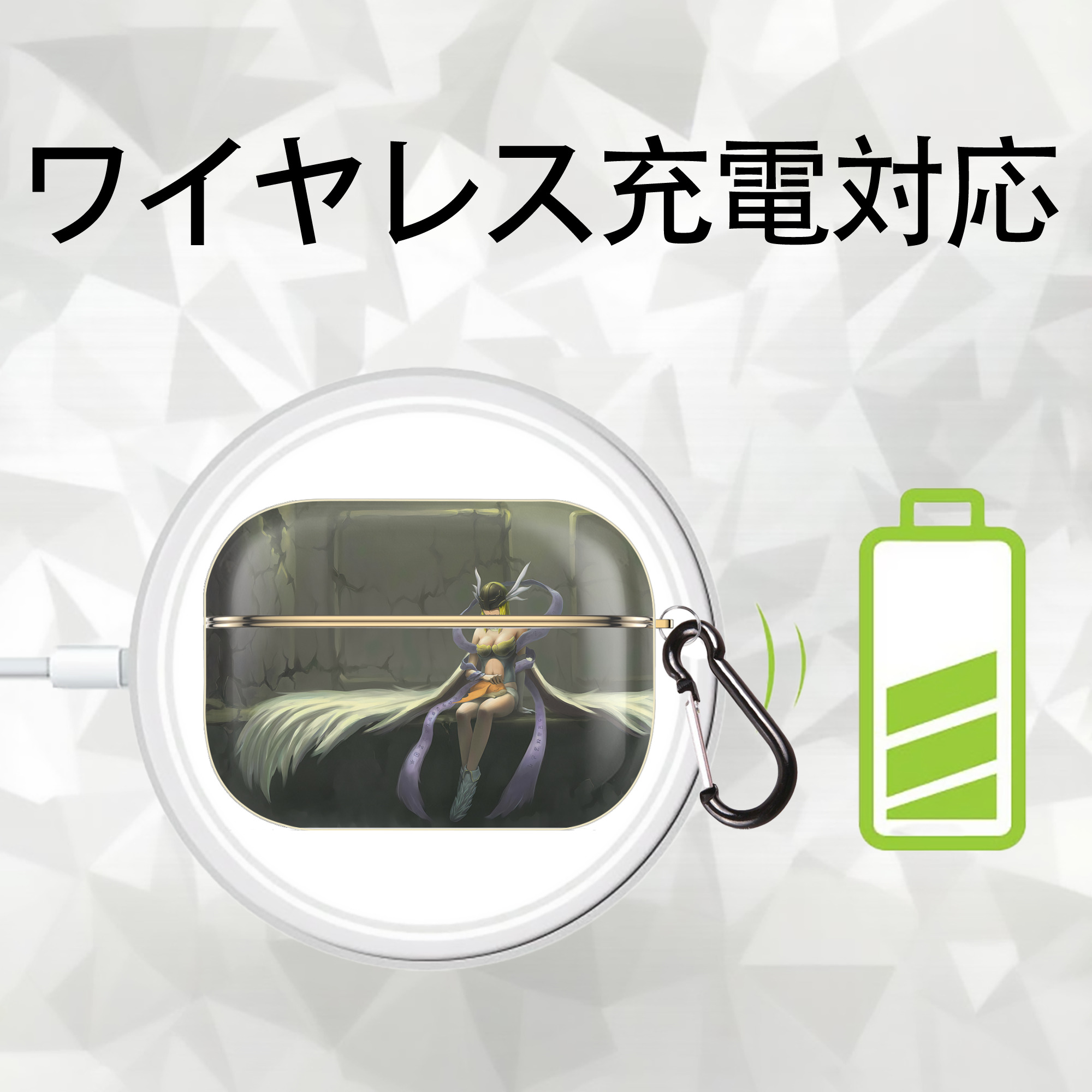 Digimon デジタルモンスター/デジモン 【AirPods Pro用】ハードシェル保護ケース｜耐衝撃・防指紋・カラビナ付き商品仕様