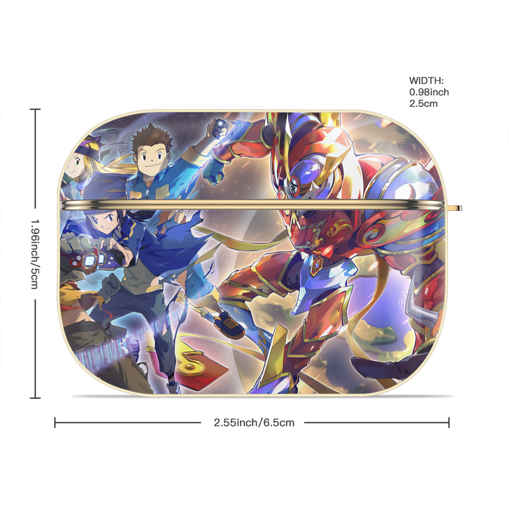 Digimon デジタルモンスター/デジモン 【AirPods Pro用】ハードシェル保護ケース｜耐衝撃・防指紋・カラビナ付き商品仕様