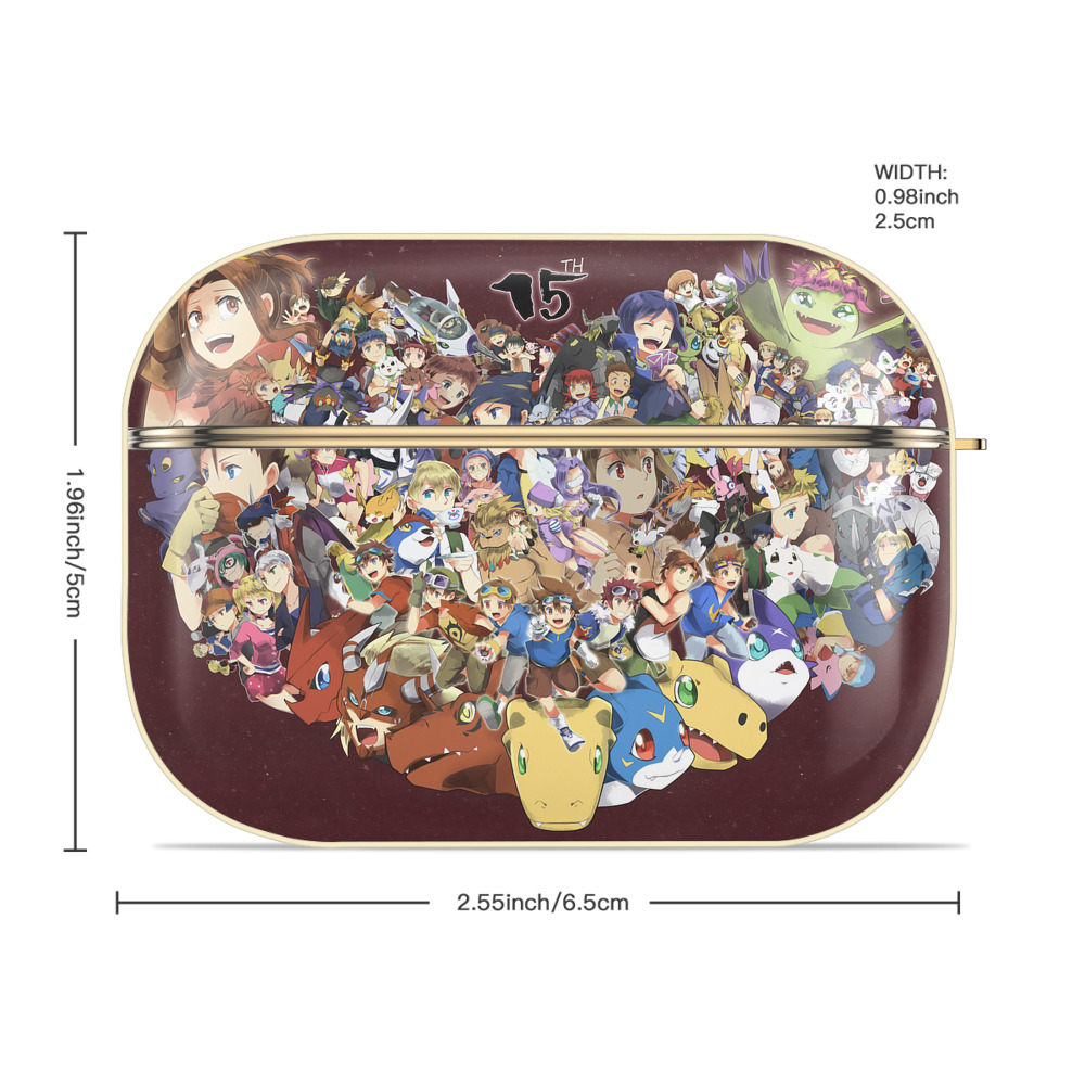 Digimon デジタルモンスター/デジモン 【AirPods Pro用】ハードシェル保護ケース｜耐衝撃・防指紋・カラビナ付き商品仕様