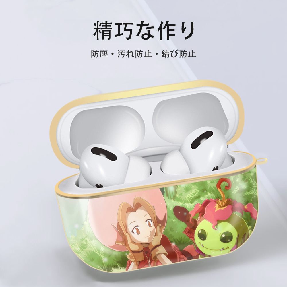 Digimon デジタルモンスター/デジモン 【AirPods Pro用】ハードシェル保護ケース｜耐衝撃・防指紋・カラビナ付き商品仕様