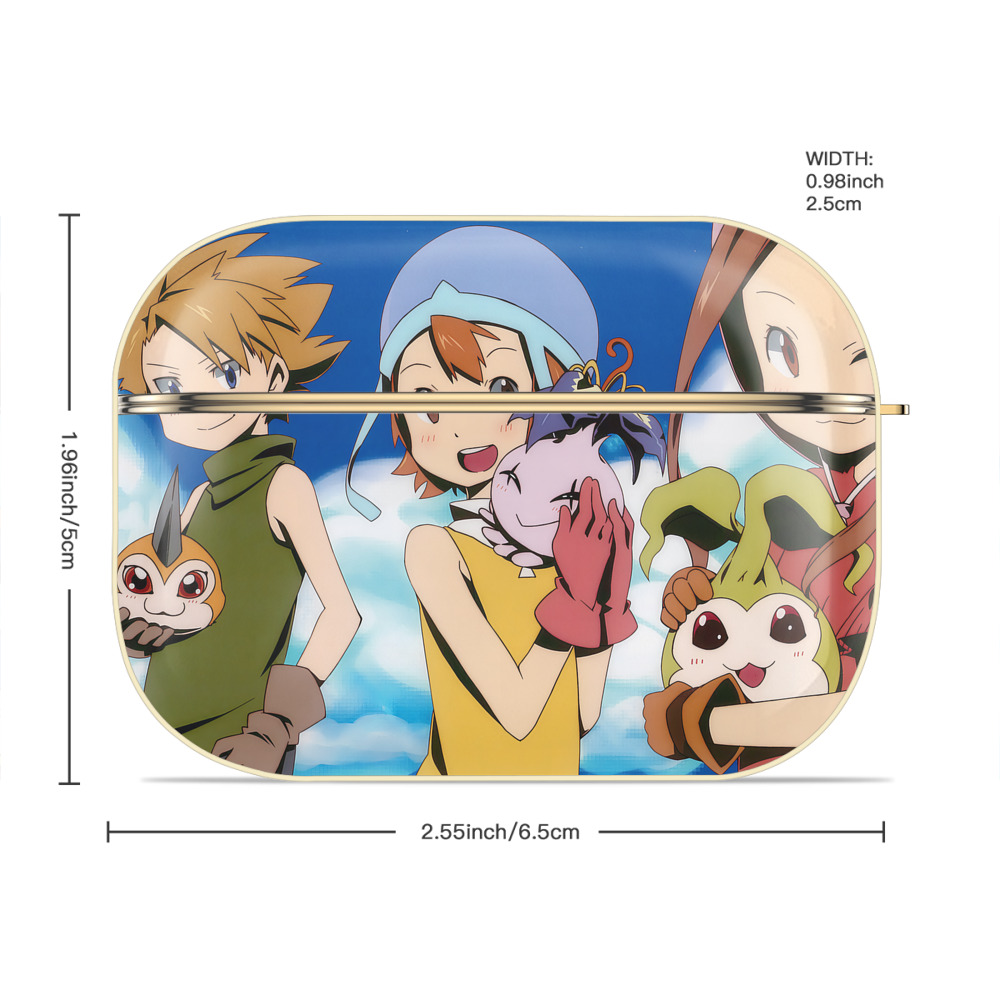 Digimon デジタルモンスター/デジモン 【AirPods Pro用】ハードシェル保護ケース｜耐衝撃・防指紋・カラビナ付き商品仕様