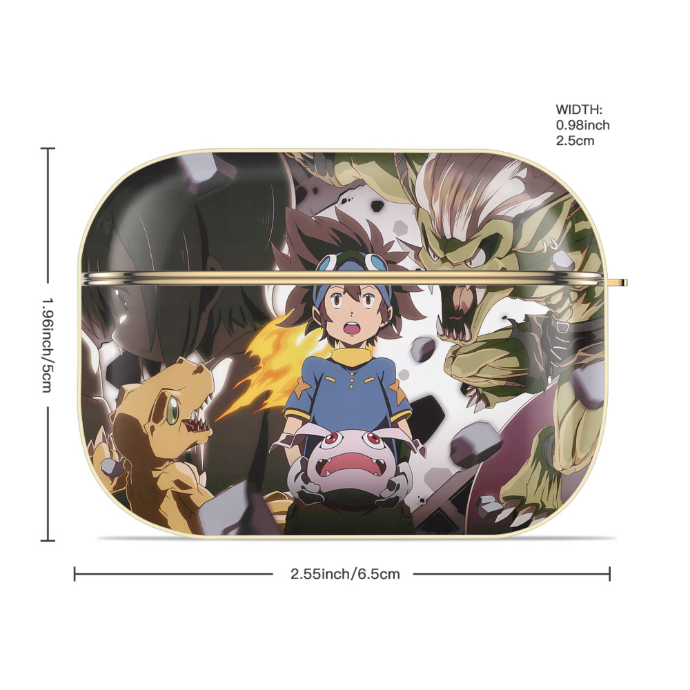 Digimon デジタルモンスター/デジモン 【AirPods Pro用】ハードシェル保護ケース｜耐衝撃・防指紋・カラビナ付き商品仕様