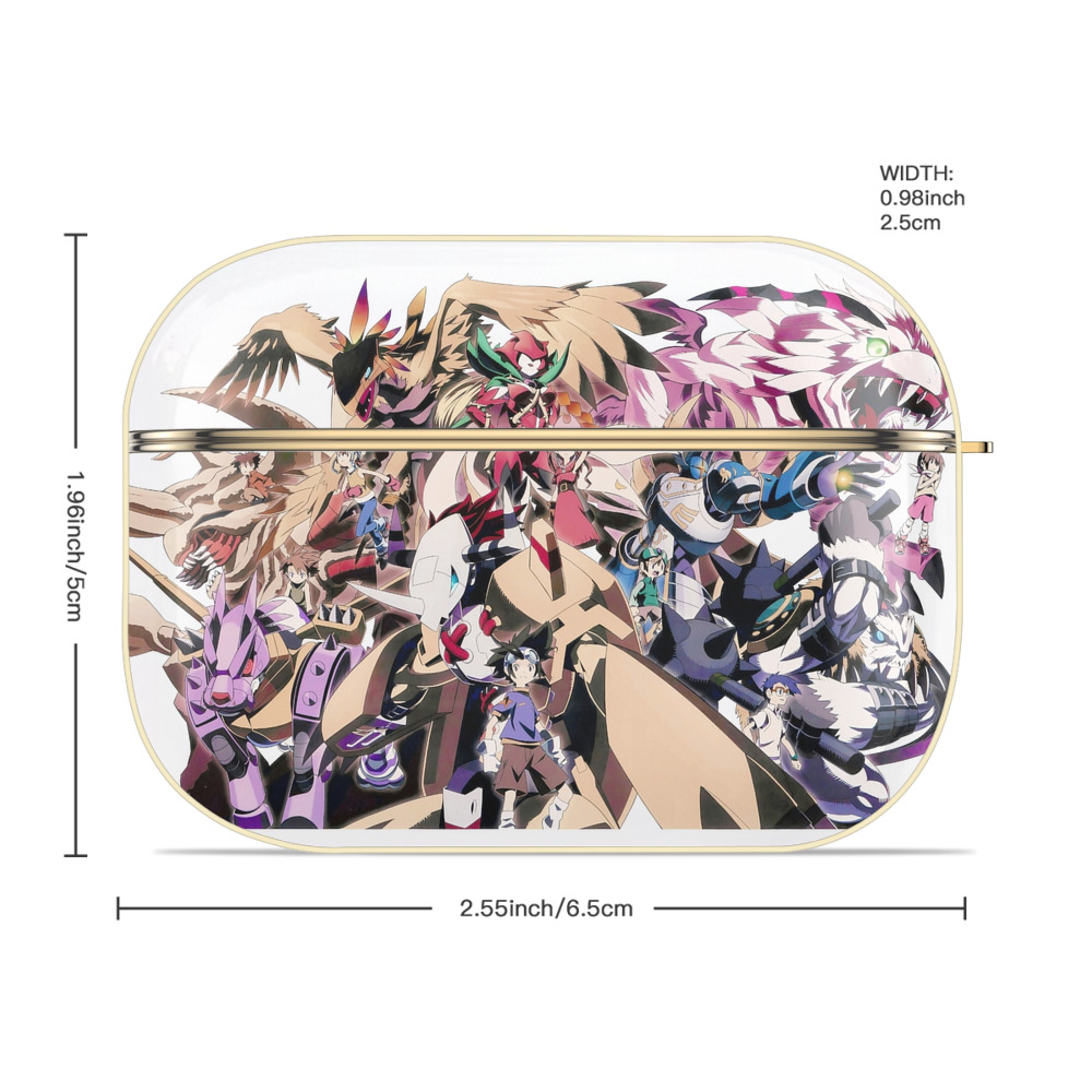 Digimon デジタルモンスター/デジモン 【AirPods Pro用】ハードシェル保護ケース｜耐衝撃・防指紋・カラビナ付き商品仕様