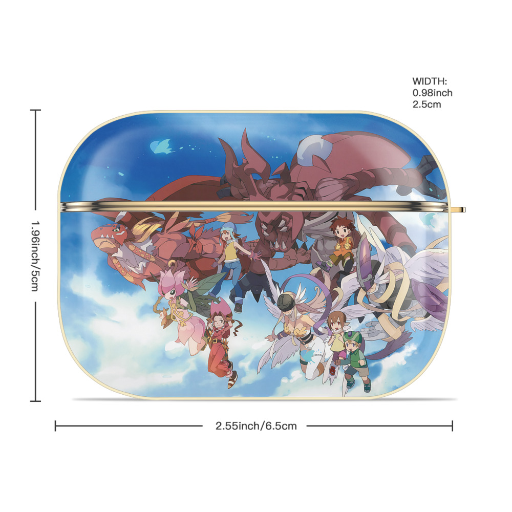 Digimon デジタルモンスター/デジモン 【AirPods Pro用】ハードシェル保護ケース｜耐衝撃・防指紋・カラビナ付き商品仕様