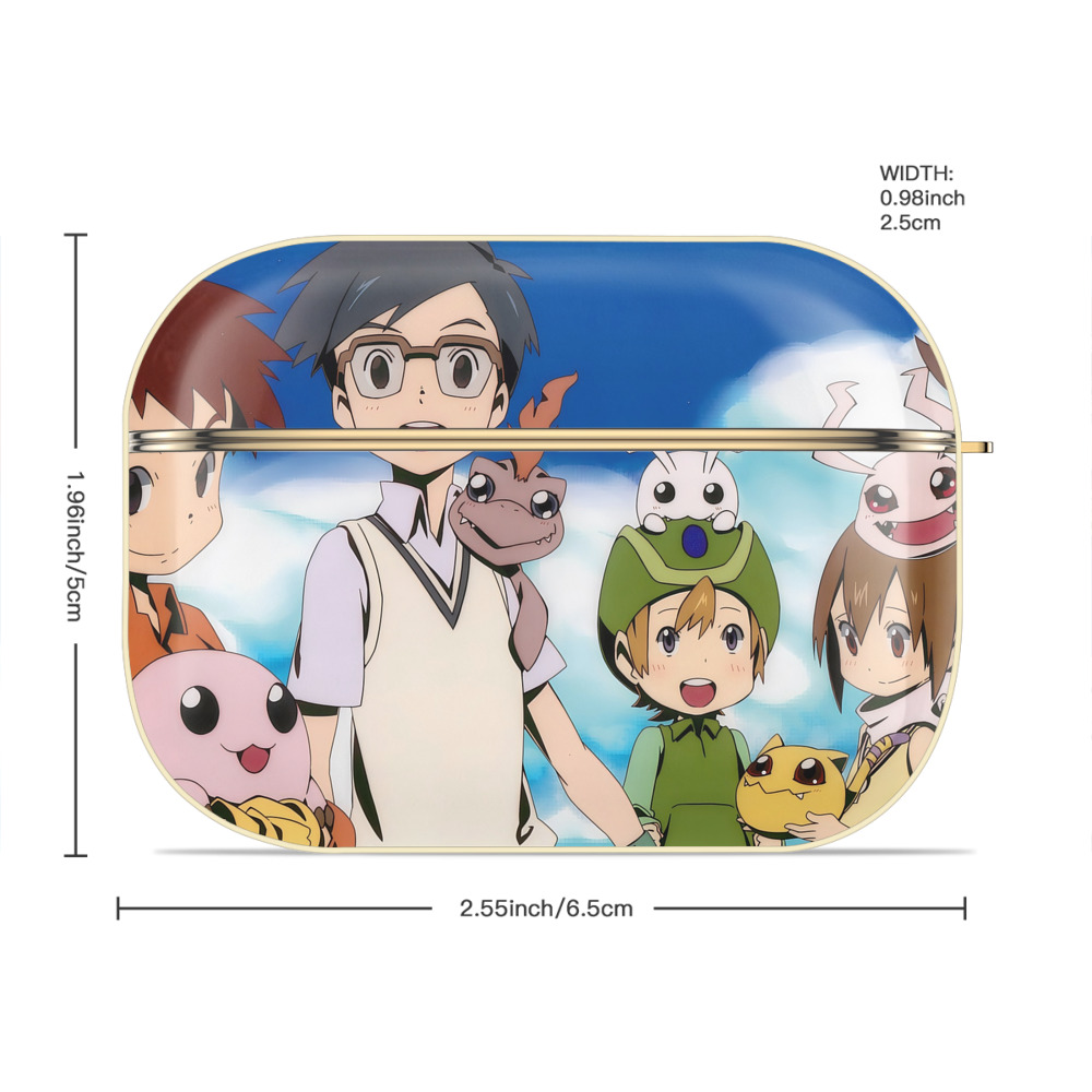 Digimon デジタルモンスター/デジモン 【AirPods Pro用】ハードシェル保護ケース｜耐衝撃・防指紋・カラビナ付き商品仕様