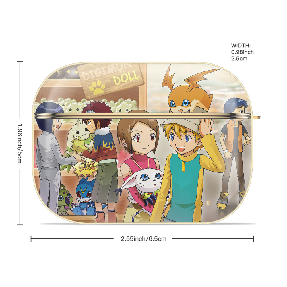 Digimon デジタルモンスター/デジモン 【AirPods Pro用】ハードシェル保護ケース｜耐衝撃・防指紋・カラビナ付き商品仕様