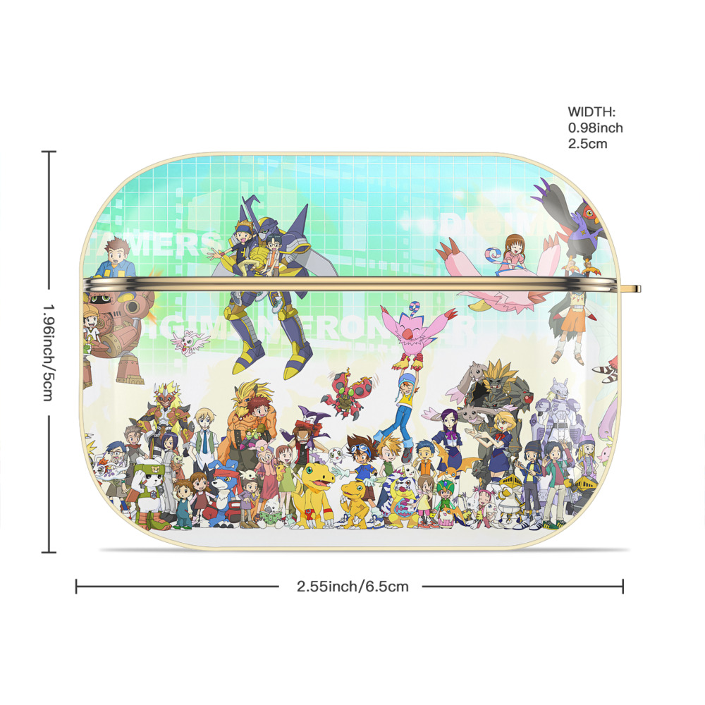 Digimon デジタルモンスター/デジモン 【AirPods Pro用】ハードシェル保護ケース｜耐衝撃・防指紋・カラビナ付き商品仕様