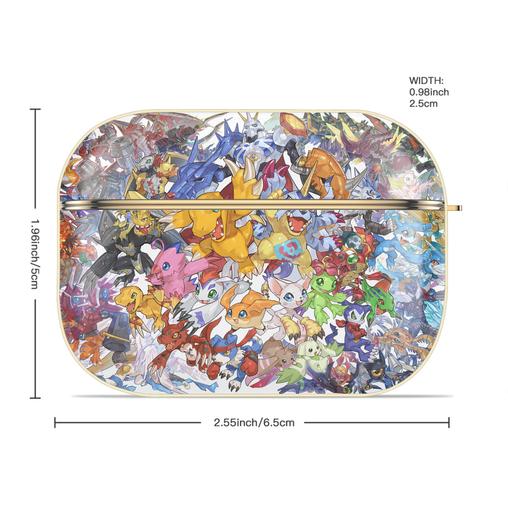 Digimon デジタルモンスター/デジモン 【AirPods Pro用】ハードシェル保護ケース｜耐衝撃・防指紋・カラビナ付き商品仕様