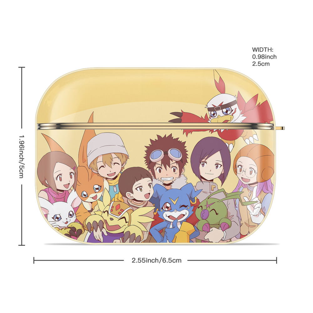 Digimon デジタルモンスター/デジモン 【AirPods Pro用】ハードシェル保護ケース｜耐衝撃・防指紋・カラビナ付き商品仕様