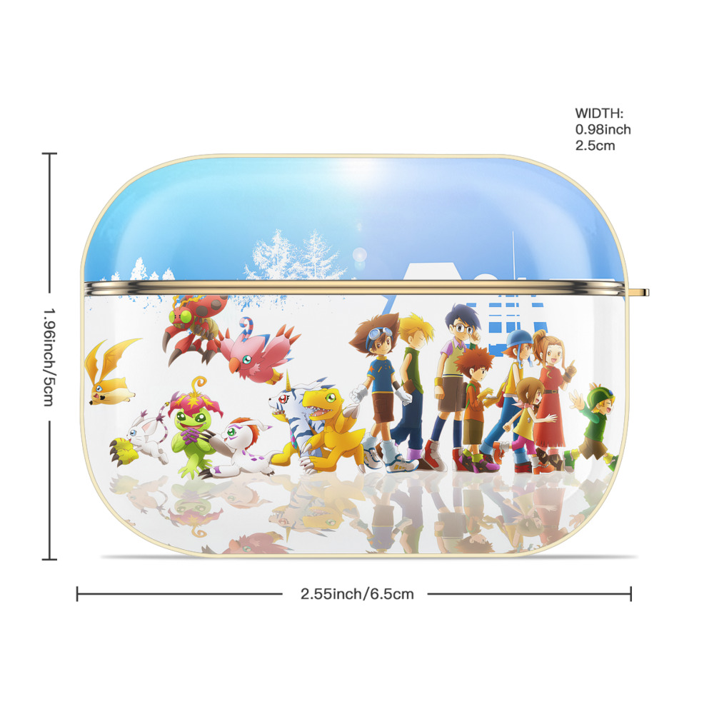Digimon デジタルモンスター/デジモン 【AirPods Pro用】ハードシェル保護ケース｜耐衝撃・防指紋・カラビナ付き商品仕様