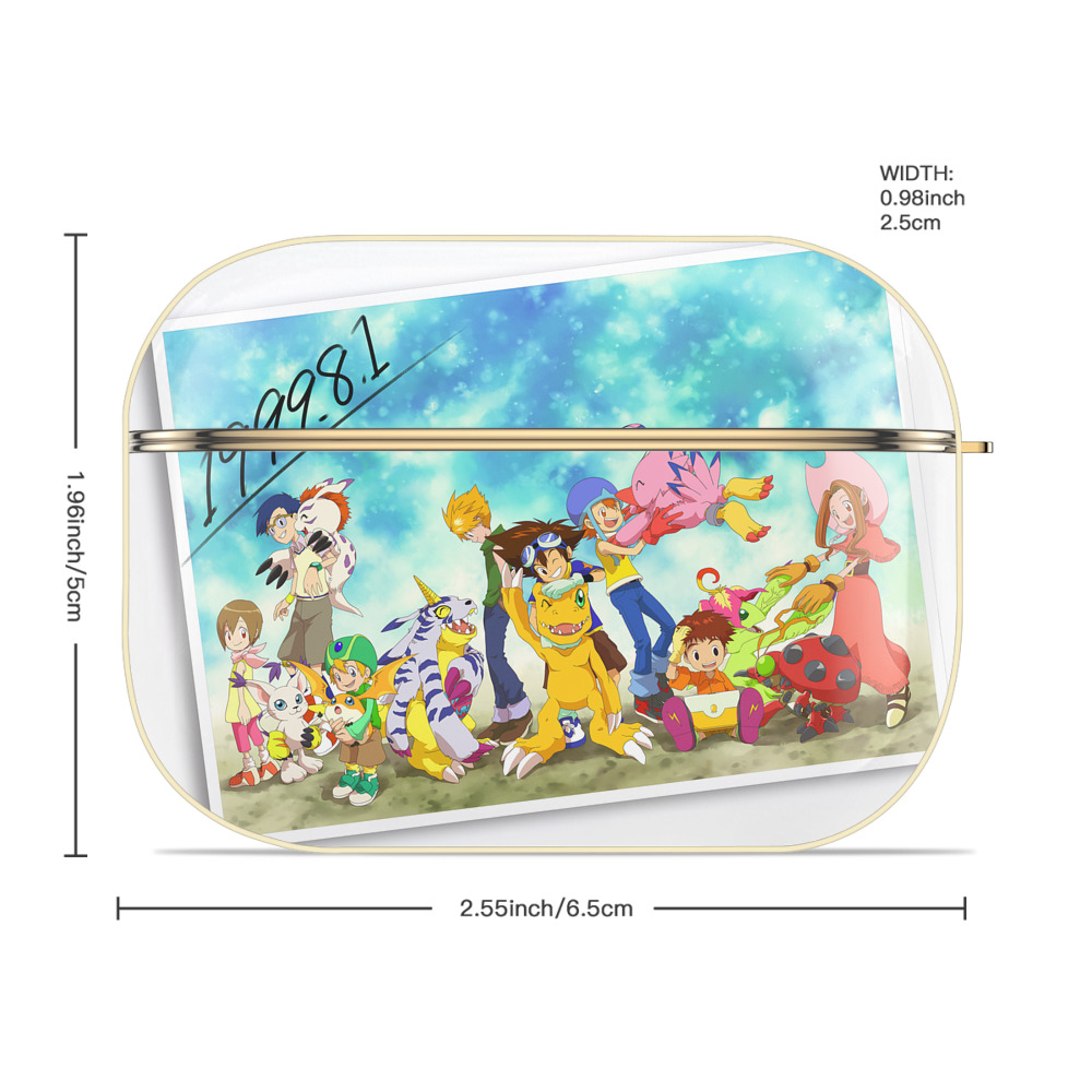 Digimon デジタルモンスター/デジモン 【AirPods Pro用】ハードシェル保護ケース｜耐衝撃・防指紋・カラビナ付き商品仕様