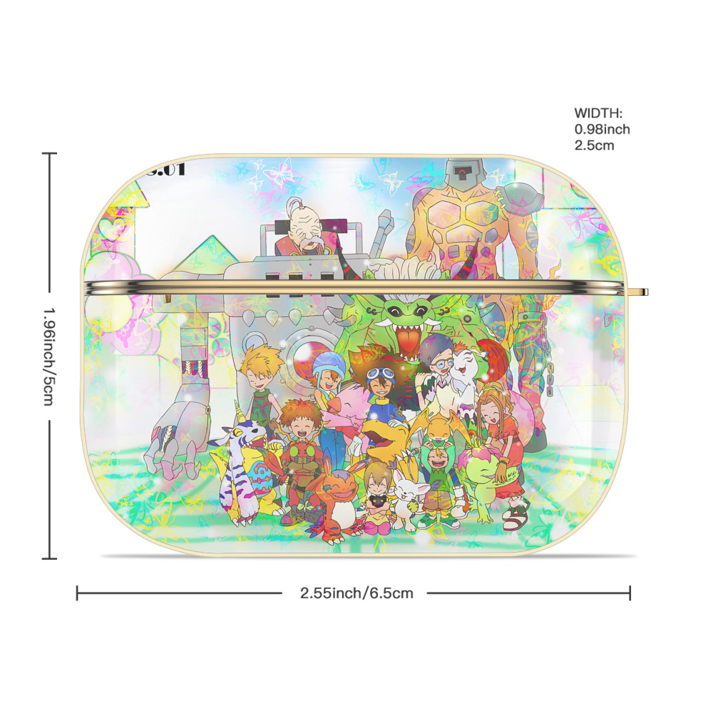 Digimon デジタルモンスター/デジモン 【AirPods Pro用】ハードシェル保護ケース｜耐衝撃・防指紋・カラビナ付き商品仕様