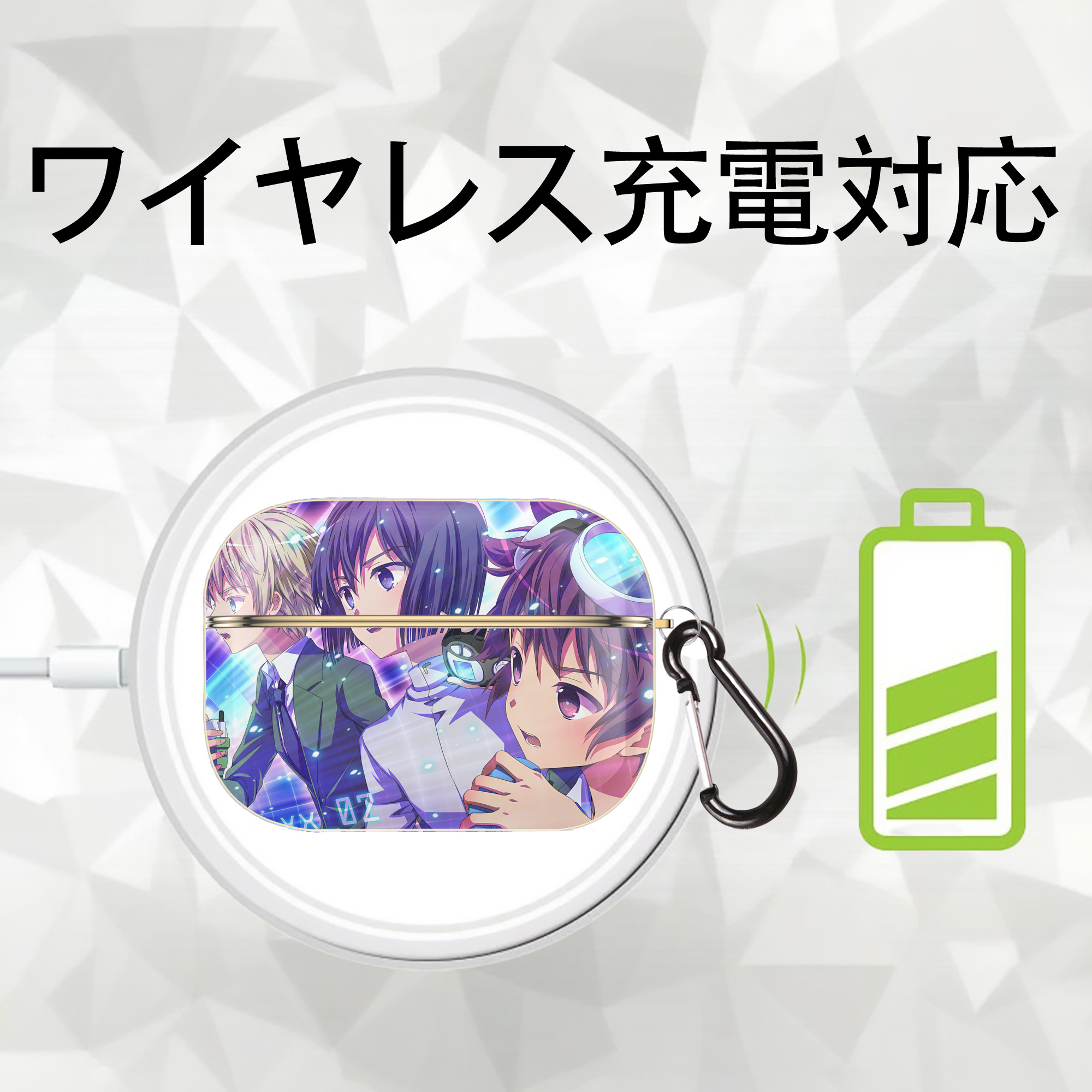 Digimon デジタルモンスター/デジモン 【AirPods Pro用】ハードシェル保護ケース｜耐衝撃・防指紋・カラビナ付き商品仕様