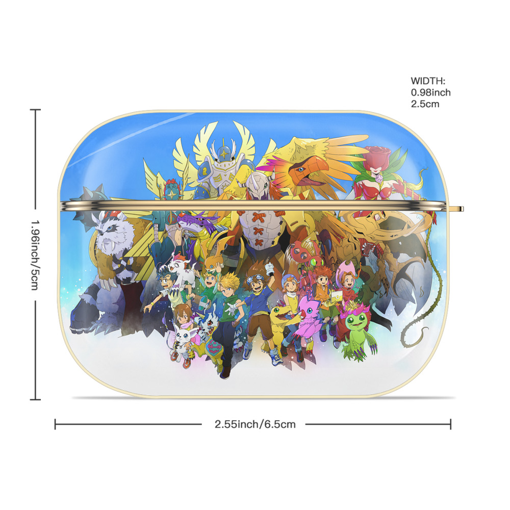 Digimon デジタルモンスター/デジモン 【AirPods Pro用】ハードシェル保護ケース｜耐衝撃・防指紋・カラビナ付き商品仕様