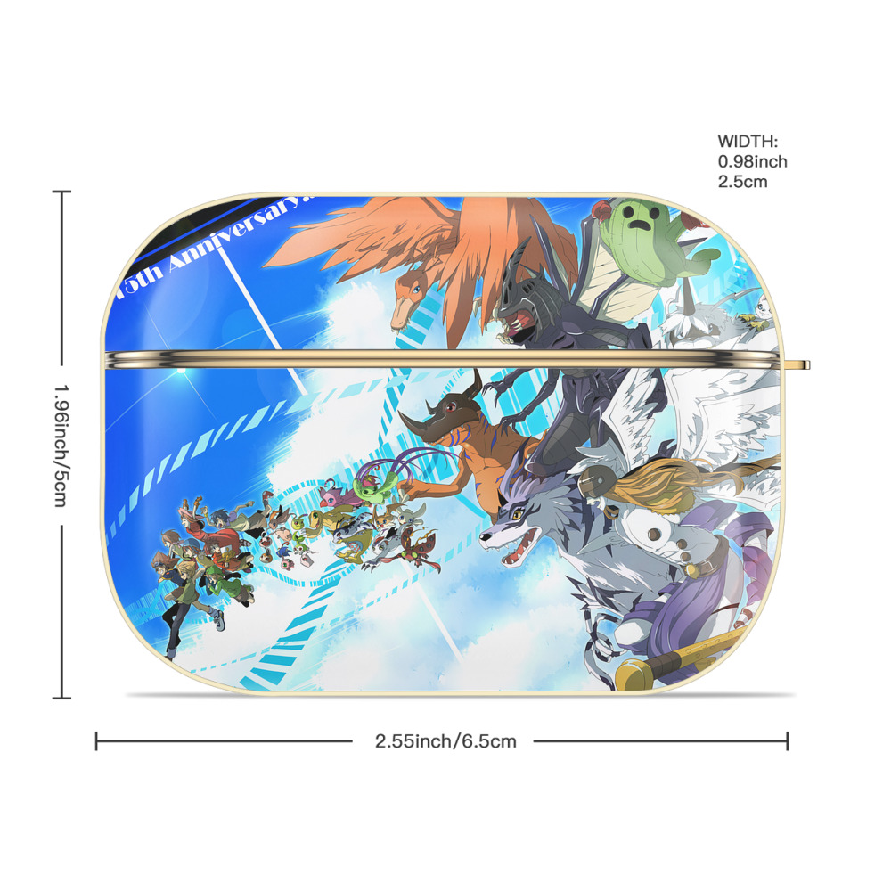 Digimon デジタルモンスター/デジモン 【AirPods Pro用】ハードシェル保護ケース｜耐衝撃・防指紋・カラビナ付き商品仕様