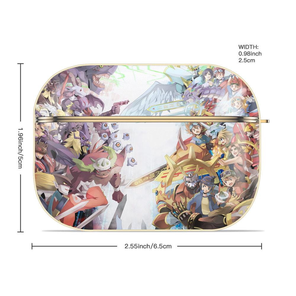 Digimon デジタルモンスター/デジモン 【AirPods Pro用】ハードシェル保護ケース｜耐衝撃・防指紋・カラビナ付き商品仕様