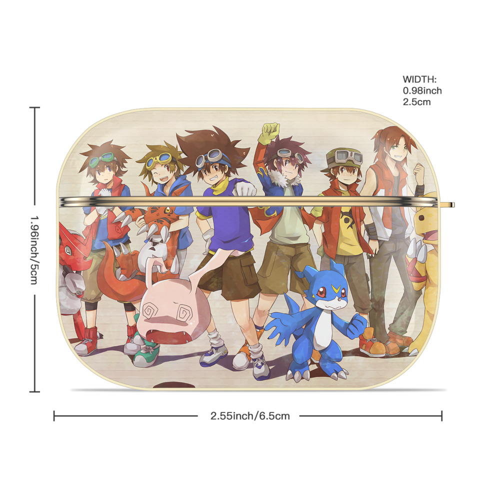 Digimon デジタルモンスター/デジモン 【AirPods Pro用】ハードシェル保護ケース｜耐衝撃・防指紋・カラビナ付き商品仕様