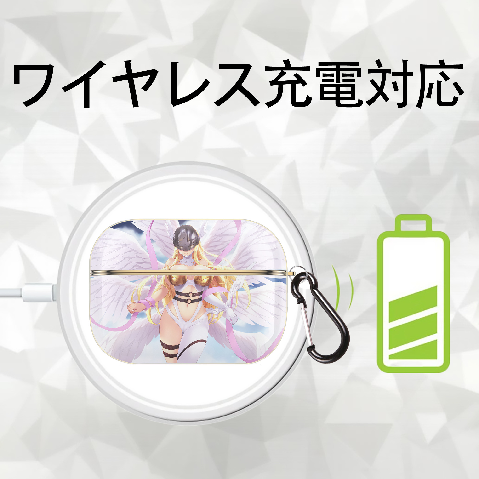 Digimon デジタルモンスター/デジモン 【AirPods Pro用】ハードシェル保護ケース｜耐衝撃・防指紋・カラビナ付き商品仕様