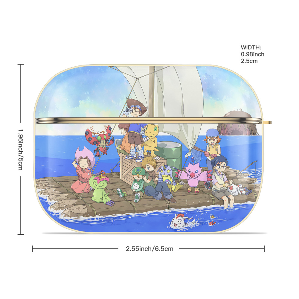 Digimon デジタルモンスター/デジモン 【AirPods Pro用】ハードシェル保護ケース｜耐衝撃・防指紋・カラビナ付き商品仕様