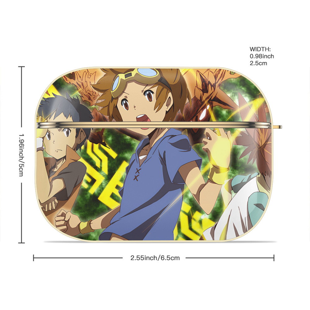 Digimon デジタルモンスター/デジモン 【AirPods Pro用】ハードシェル保護ケース｜耐衝撃・防指紋・カラビナ付き商品仕様