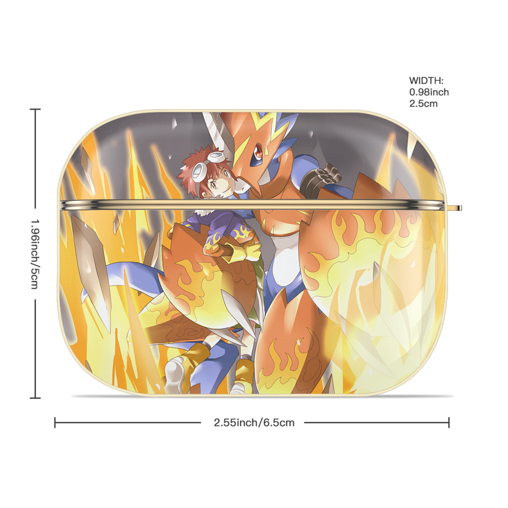Digimon デジタルモンスター/デジモン 【AirPods Pro用】ハードシェル保護ケース｜耐衝撃・防指紋・カラビナ付き商品仕様