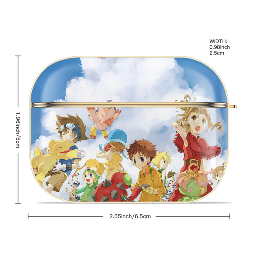 Digimon デジタルモンスター/デジモン 【AirPods Pro用】ハードシェル保護ケース｜耐衝撃・防指紋・カラビナ付き商品仕様
