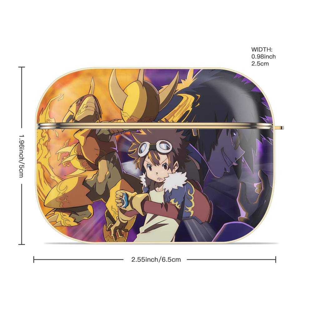 Digimon デジタルモンスター/デジモン 【AirPods Pro用】ハードシェル保護ケース｜耐衝撃・防指紋・カラビナ付き商品仕様