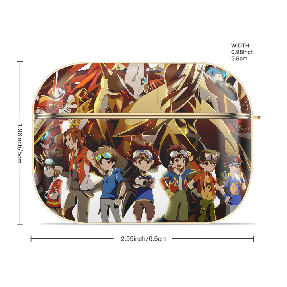 Digimon デジタルモンスター/デジモン 【AirPods Pro用】ハードシェル保護ケース｜耐衝撃・防指紋・カラビナ付き商品仕様